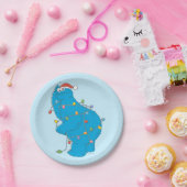 Vintages Keksmonster Weihnachtslicht Pappteller (Party)