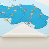 Vintages Keksmonster Weihnachtslicht Sherpadecke (3/4)