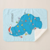 Vintages Keksmonster Weihnachtslicht Sherpadecke (Vorderseite (Horizontal))