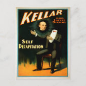 Vintages Kellar Magic Poster Postkarte (Vorderseite)