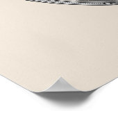 Vintages Kelsey Letterpress Druckpresse-Poster Poster (Ecke)