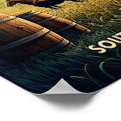 Vintages Kentucky Südliches Erbe Landschaft Poster (Ecke)