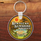 Vintages Kentucky Whiskey-Label Schlüsselanhänger (Rückseite)