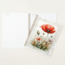 Vintages Kernland Land Art Roter Mohn Blume