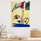 Vintages Kfz-Werbeplakat Poster (Küche)