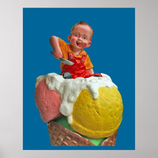 Vintages Kid Cid Ice Cream Parlon Plakat drucken (Vorne)