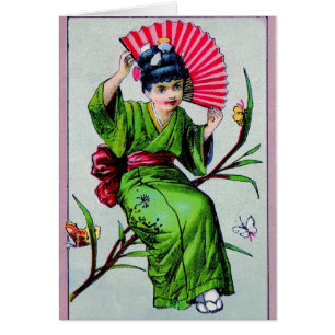Vintages Kimono Girl