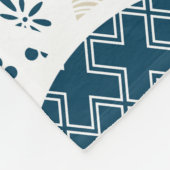 Vintages Kimono-Muster Fleecedecke (Ecke)