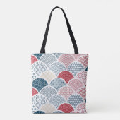 Vintages Kimono-Muster Tasche (Rückseite)