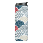 Vintages Kimono-Muster Thermosbecher (Nach links gedreht)