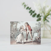 Vintages Kind auf Stilelementen Postkarte (Stehend Vorderseite)