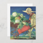 Vintages Kind, Bio Gartenarbeit; Siegesgarten (Vorne/Hinten)