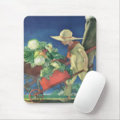 Vintages Kind, Bio Gartenarbeit; Siegesgarten Mousepad (Mit Mouse)