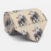 Vintages Kind, Boy Pirate, Hund, Spiegel, Bukcanee Krawatte (Gerollt)