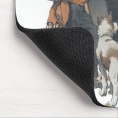 Vintages Kind, Boy Pirate, Hund, Spiegel, Bukcanee Mousepad (Ecke)