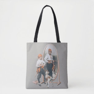 Vintages Kind, Boy Pirate, Hund, Spiegel, Bukcanee Tasche