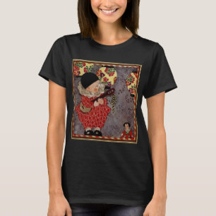 Vintages Kind Harlequin, Musiker spielt Banjo T-Shirt