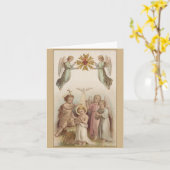 Vintages Kind Jesus Taufen Grußkarte Karte (Gelbe Blume)