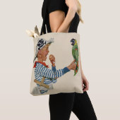 Vintages Kind, Junge Pirat Parrot Bird Tasche (Von Nahem)