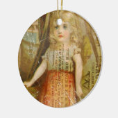 Vintages Kind Keramikornament (Links)