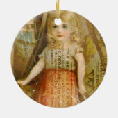 Vintages Kind Keramikornament (Hinten)