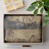 Vintages Kind mit Flügelentkundpapier Seidenpapier (Geschenk)