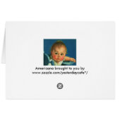 Vintages Kind, Niedliches Baby oder Mädchen im Hoc (Rückseite Horizontal)