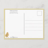 Vintages Kind, Ostereier und Küken Postkarte (Rückseite)