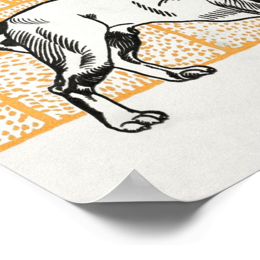 Vintages Kind Poster (Ecke)