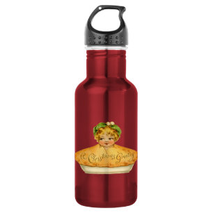 Vintages Kind und Kuchen Edelstahlflasche