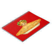 Vintages Kind und Kuchen Notizblock (Linke Seite)