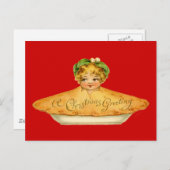 Vintages Kind und Kuchen Postkarte (Vorne/Hinten)