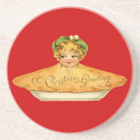 Vintages Kind und Kuchen Untersetzer (Vorne)