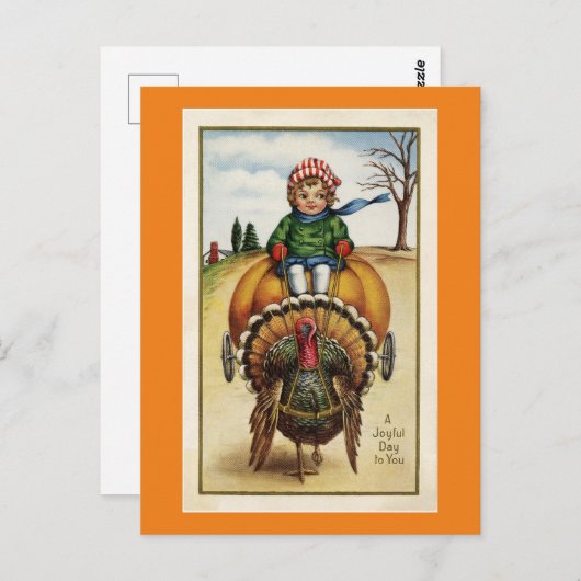 Vintages Kind und Türkei Postkarte (Vorne/Hinten)