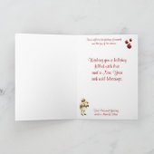 Vintages Kind & Westie wünscht frohe Weihnachten (Innenseite)