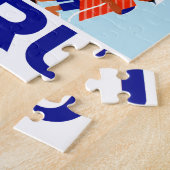 Vintages Kinder-und Lama-Peru-Reise-Plakat Puzzle (Seite)