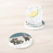 Vintages Kinderbuch Getränkeuntersetzer (Seite)