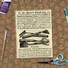 Vintages Kindergarten Set Alte Werbung Seidenpapier