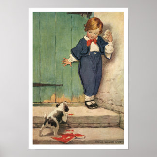 Vintages Kinderillustrierungspaket oder drucken Poster