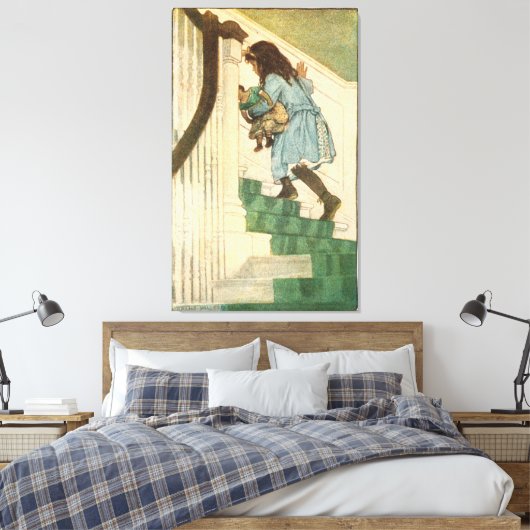 Vintages Kindermuseum Leinwanddruck (Insitu (Schlafzimmer))