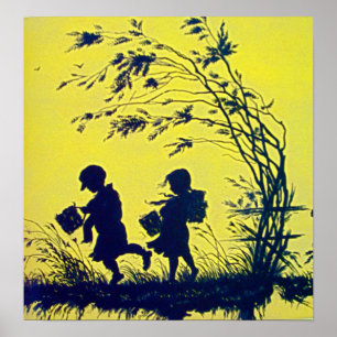 Vintages Kinderplakat Poster