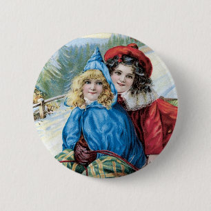 Vintages Kindersegeln Button