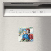 Vintages Kindersegeln Magnet (In Situ (Geschirrspüler))