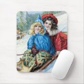 Vintages Kindersegeln Mousepad (Mit Mouse)