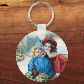 Vintages Kindersegeln Schlüsselanhänger (Vorderseite)