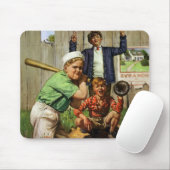 Vintages Kinderspiel SportBaseball-Spiel Mousepad (Mit Mouse)