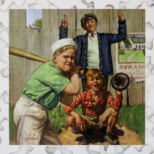 Vintages Kinderspiel SportBaseball-Spiel Puzzle