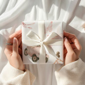 Vintages Kinderzimmer Pink Girl Geschenkpapier