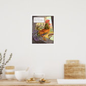Vintages Kinderzimmer Print- Cockerel Poster (Küche)