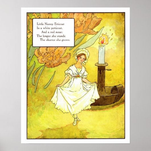 Vintages Kinderzimmer Print - Little Nanny Etticoa Poster (Vorne)